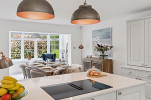 Kitchen island through to dining room- click for photo gallery
